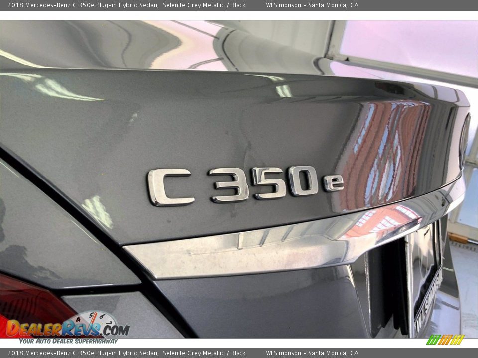 2018 Mercedes-Benz C 350e Plug-in Hybrid Sedan Selenite Grey Metallic / Black Photo #31
