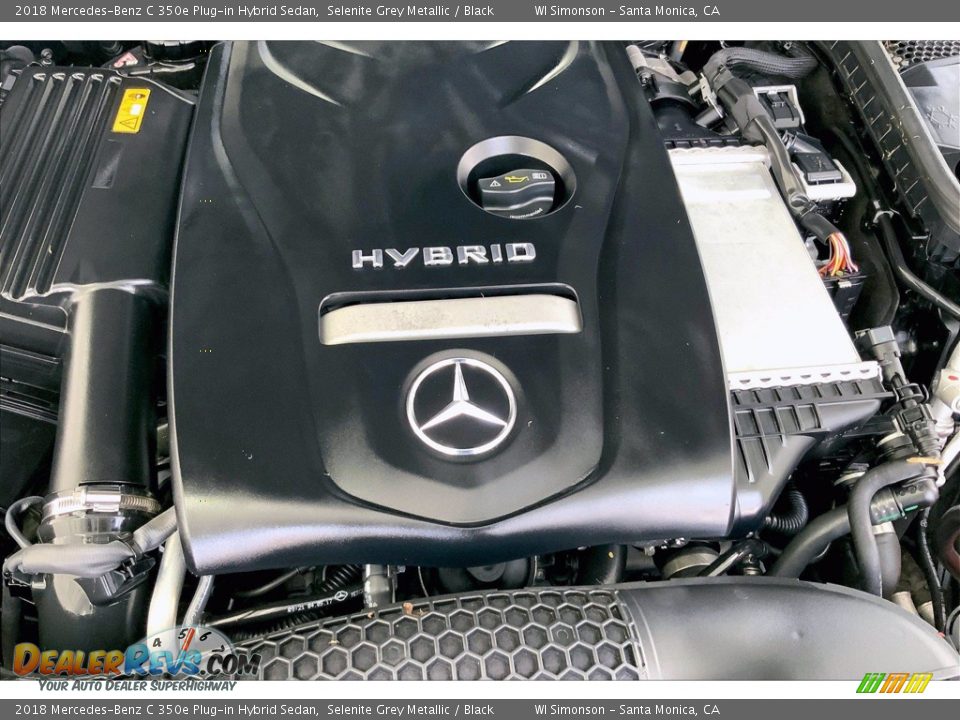 2018 Mercedes-Benz C 350e Plug-in Hybrid Sedan Selenite Grey Metallic / Black Photo #32