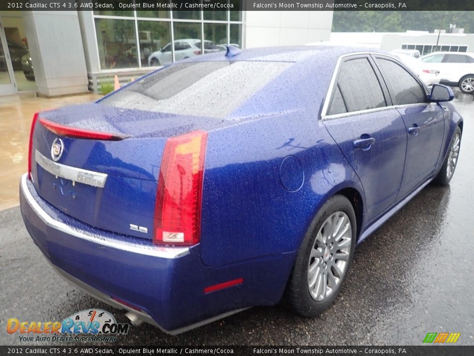 2012 Cadillac CTS 4 3.6 AWD Sedan Opulent Blue Metallic / Cashmere/Cocoa Photo #2