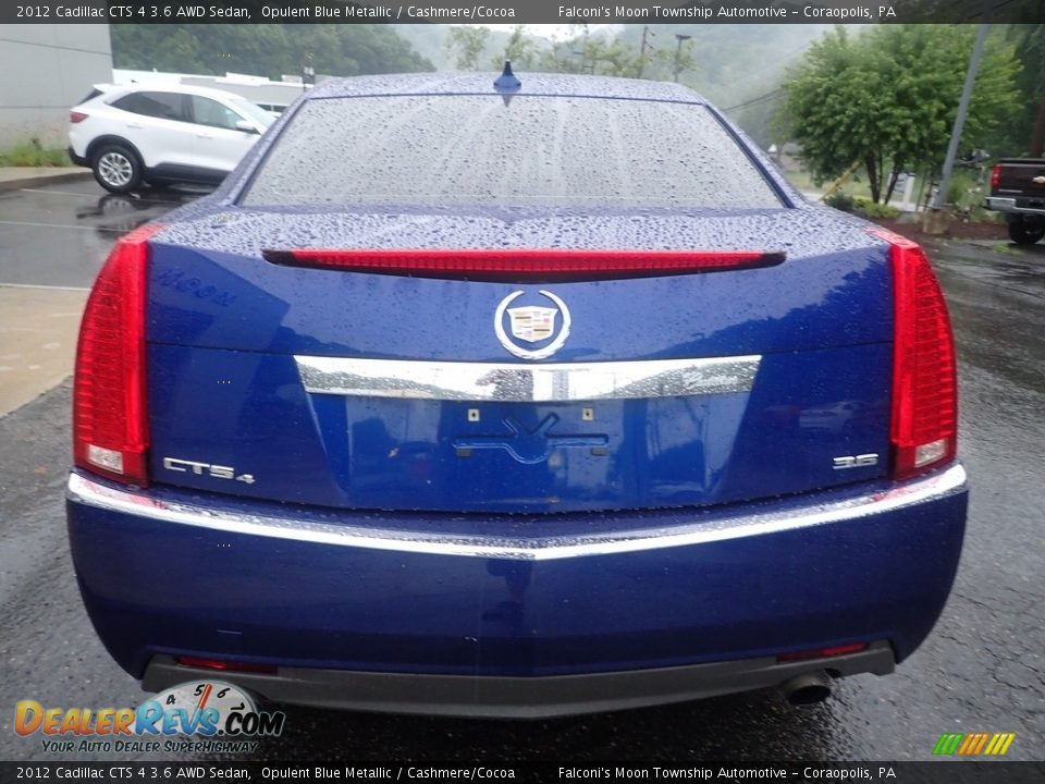 2012 Cadillac CTS 4 3.6 AWD Sedan Opulent Blue Metallic / Cashmere/Cocoa Photo #4