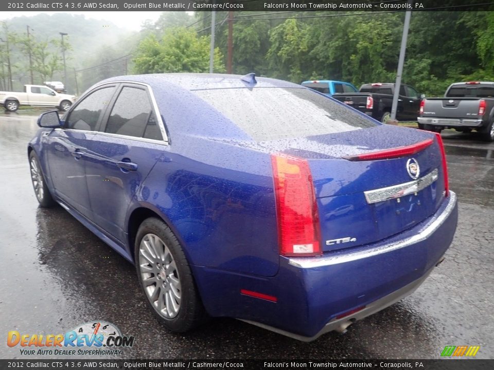 2012 Cadillac CTS 4 3.6 AWD Sedan Opulent Blue Metallic / Cashmere/Cocoa Photo #5