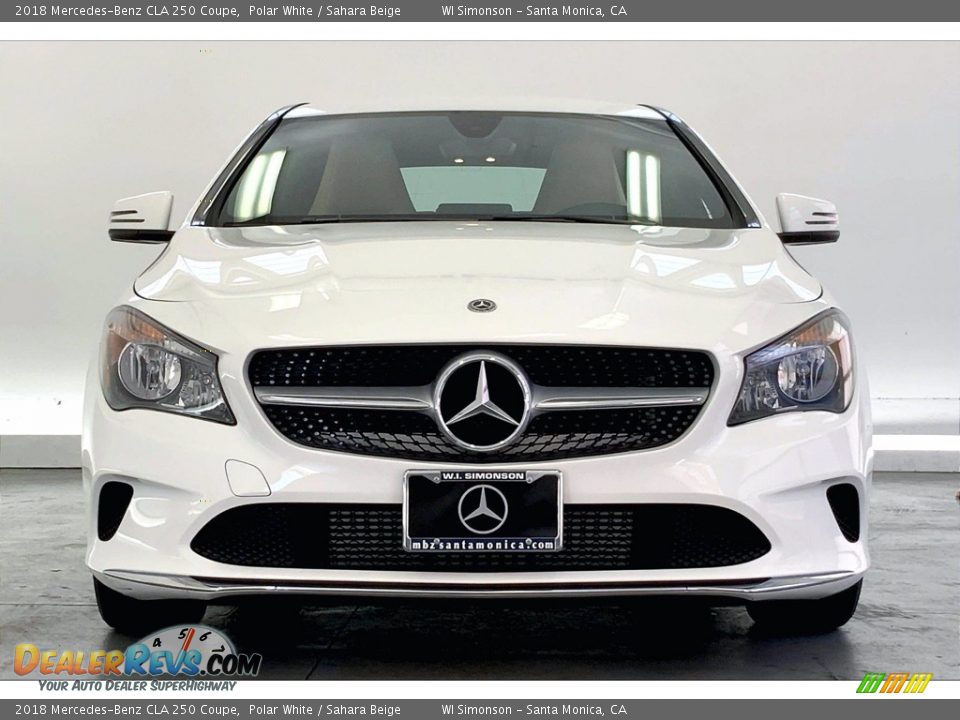 2018 Mercedes-Benz CLA 250 Coupe Polar White / Sahara Beige Photo #2