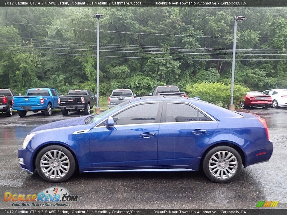 2012 Cadillac CTS 4 3.6 AWD Sedan Opulent Blue Metallic / Cashmere/Cocoa Photo #6