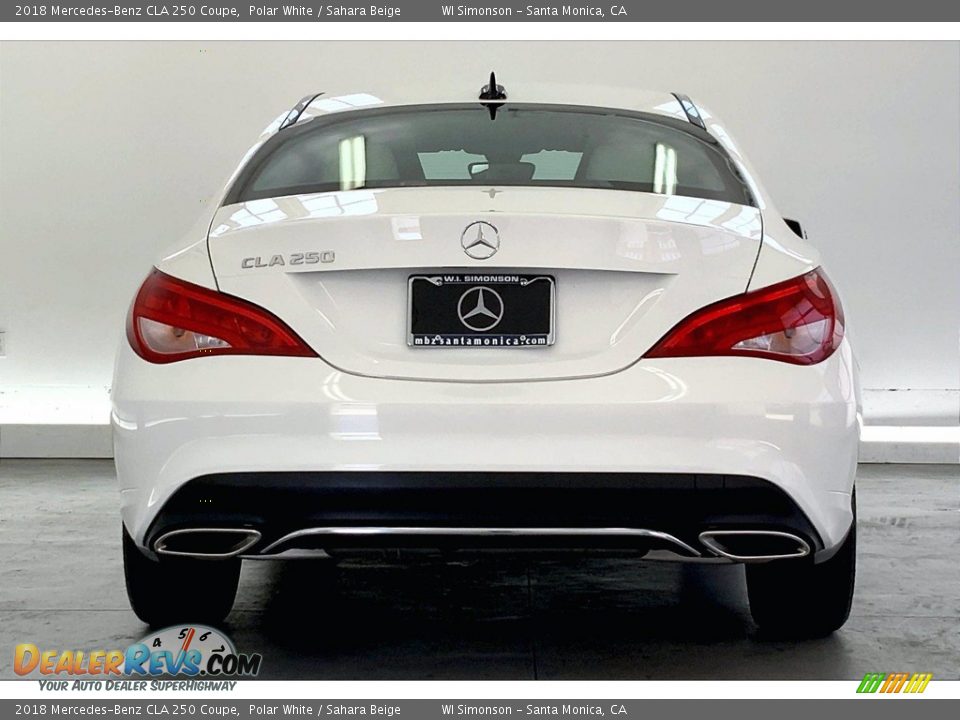 2018 Mercedes-Benz CLA 250 Coupe Polar White / Sahara Beige Photo #3