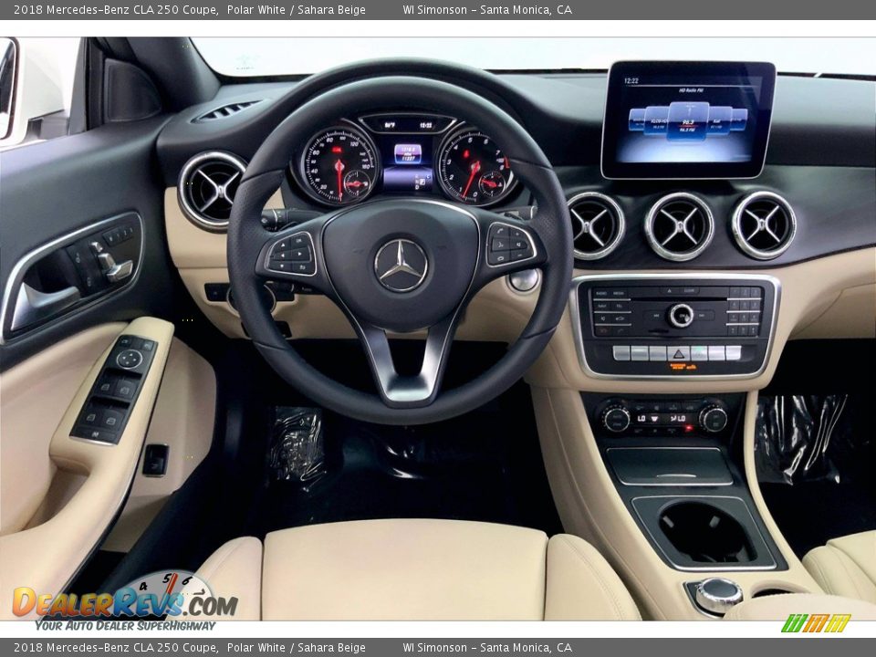 2018 Mercedes-Benz CLA 250 Coupe Polar White / Sahara Beige Photo #4