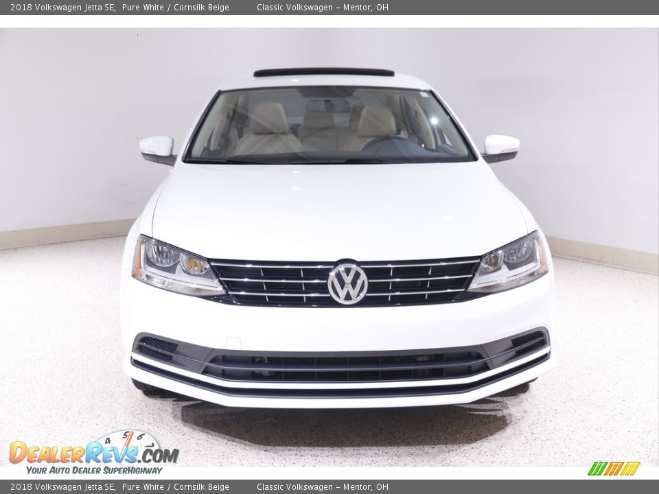 2018 Volkswagen Jetta SE Pure White / Cornsilk Beige Photo #2