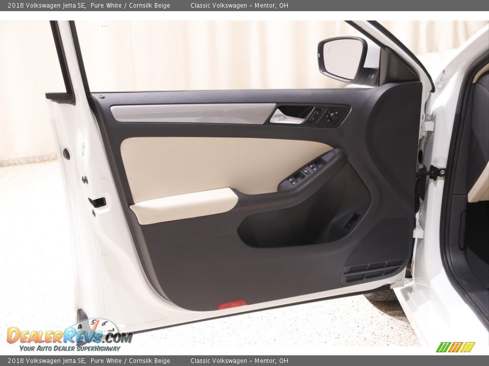 2018 Volkswagen Jetta SE Pure White / Cornsilk Beige Photo #4