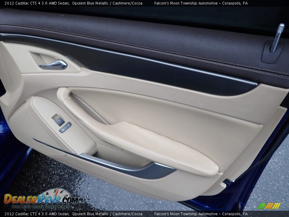 2012 Cadillac CTS 4 3.6 AWD Sedan Opulent Blue Metallic / Cashmere/Cocoa Photo #16