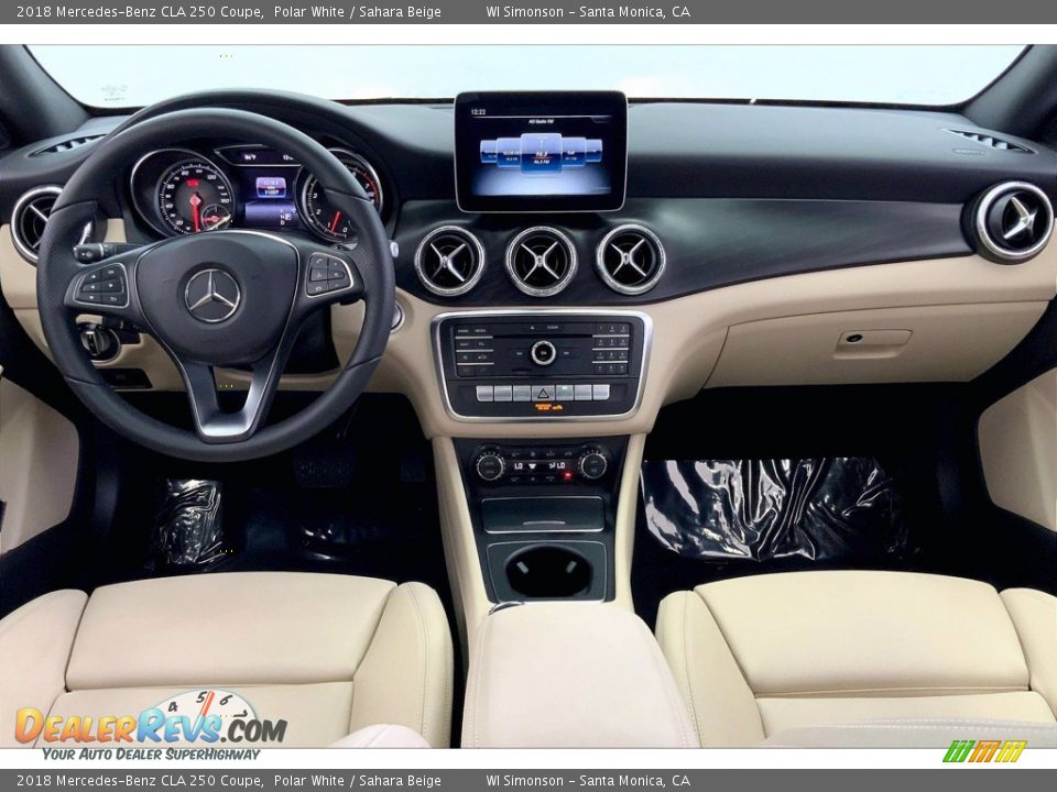 2018 Mercedes-Benz CLA 250 Coupe Polar White / Sahara Beige Photo #15