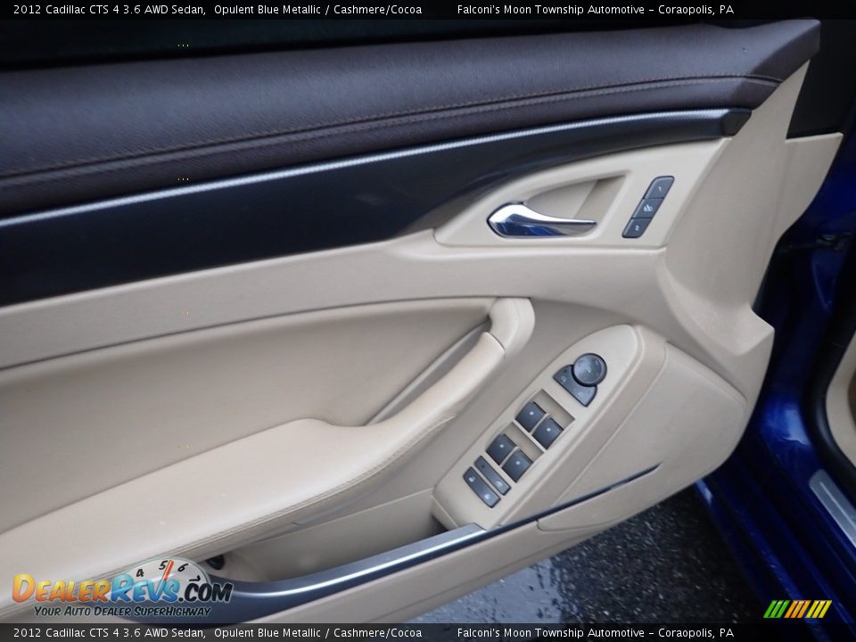 2012 Cadillac CTS 4 3.6 AWD Sedan Opulent Blue Metallic / Cashmere/Cocoa Photo #21