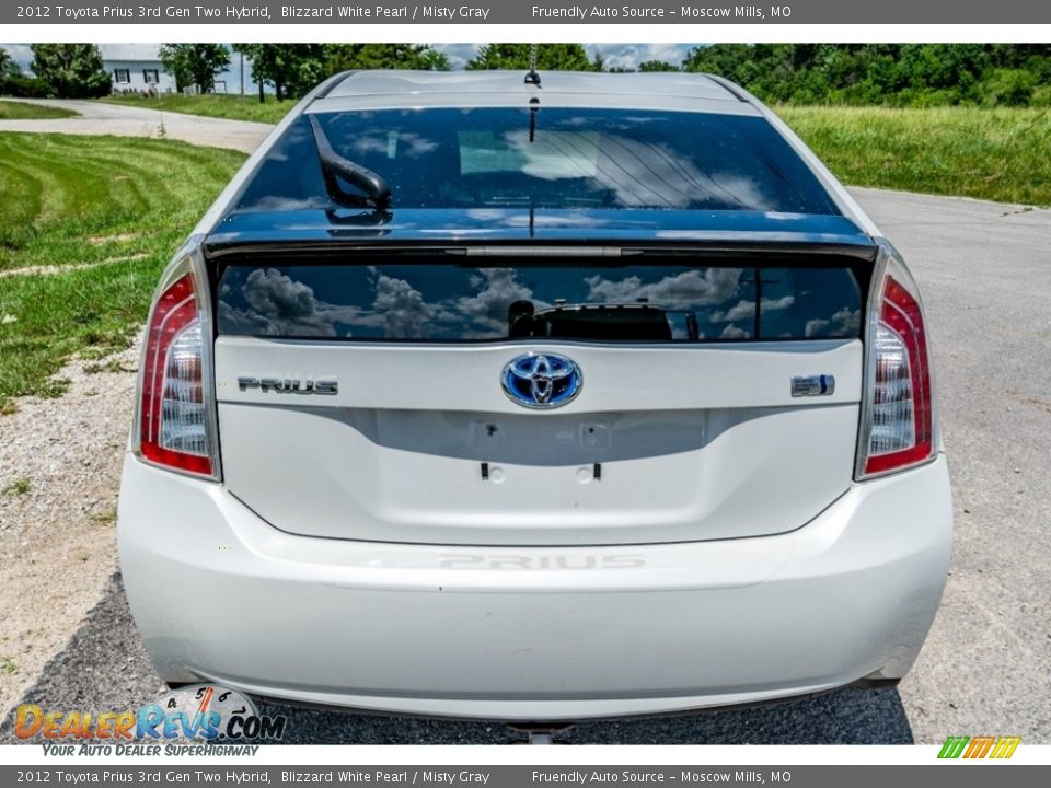 2012 Toyota Prius 3rd Gen Two Hybrid Blizzard White Pearl / Misty Gray Photo #5