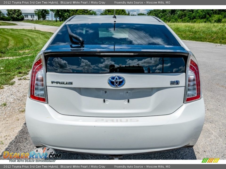 2012 Toyota Prius 3rd Gen Two Hybrid Blizzard White Pearl / Misty Gray Photo #5