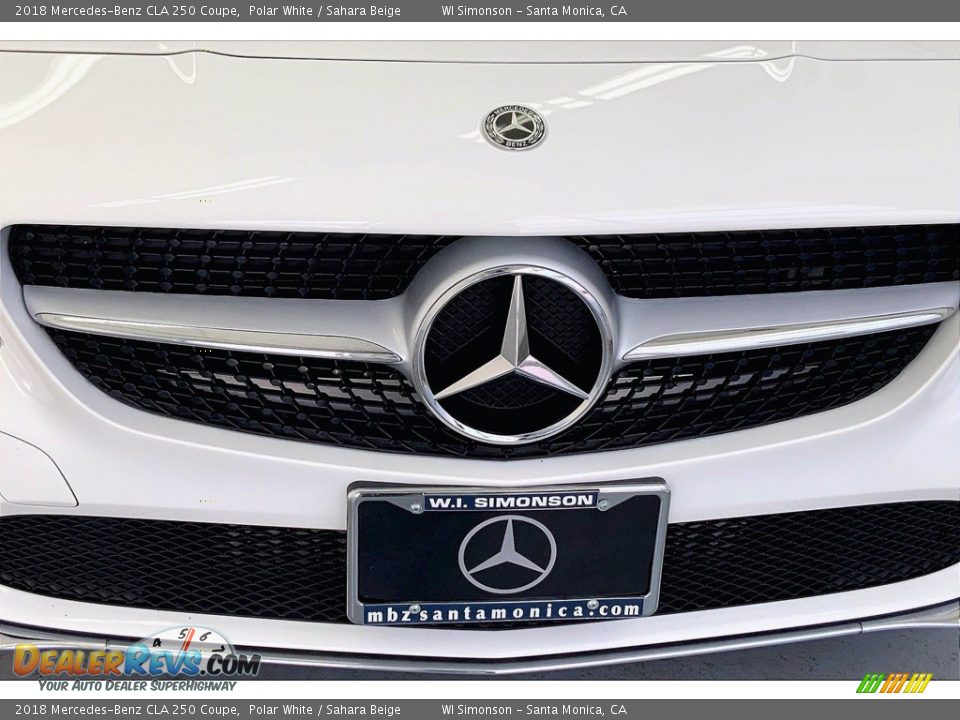 2018 Mercedes-Benz CLA 250 Coupe Polar White / Sahara Beige Photo #30