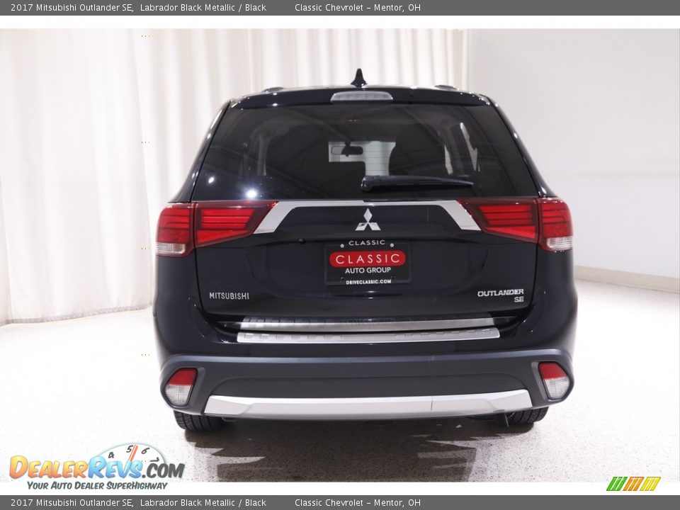 2017 Mitsubishi Outlander SE Labrador Black Metallic / Black Photo #19