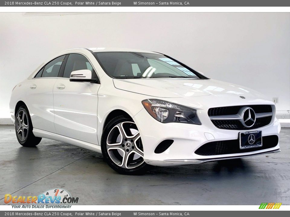 2018 Mercedes-Benz CLA 250 Coupe Polar White / Sahara Beige Photo #34