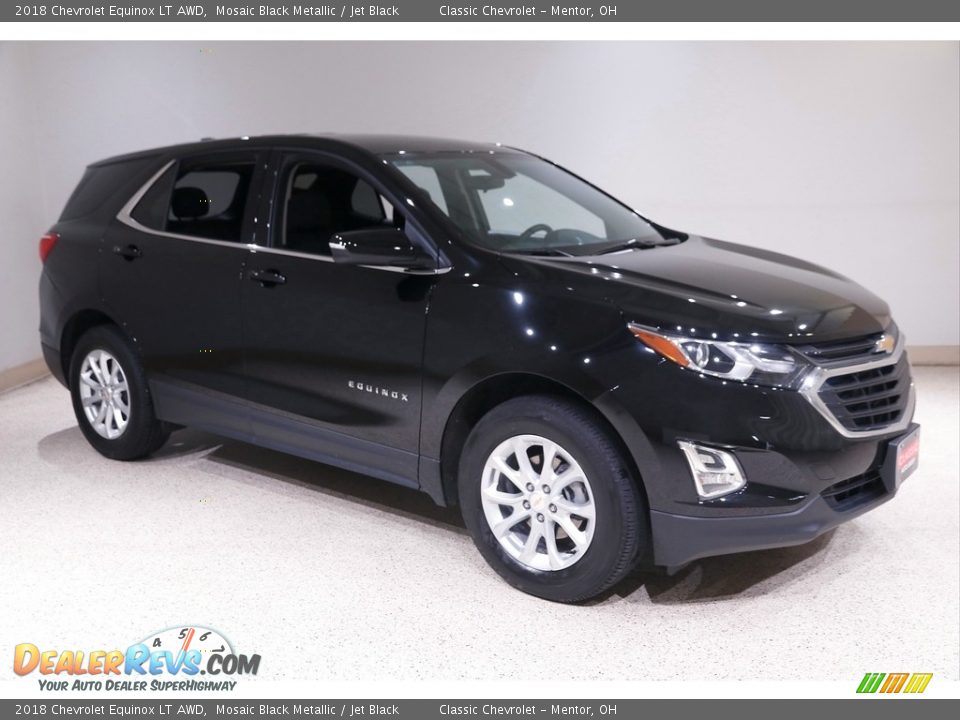 2018 Chevrolet Equinox LT AWD Mosaic Black Metallic / Jet Black Photo #1