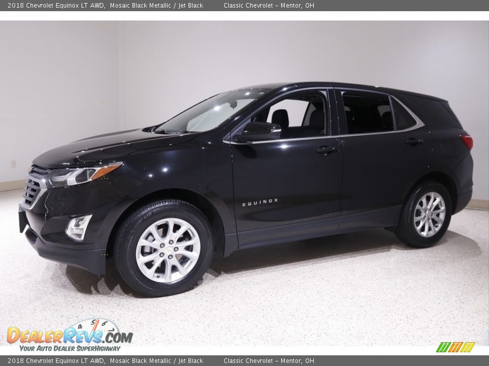 2018 Chevrolet Equinox LT AWD Mosaic Black Metallic / Jet Black Photo #3