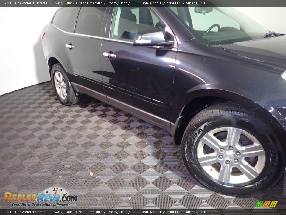 2011 Chevrolet Traverse LT AWD Black Granite Metallic / Ebony/Ebony Photo #3