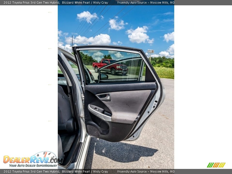 2012 Toyota Prius 3rd Gen Two Hybrid Blizzard White Pearl / Misty Gray Photo #26