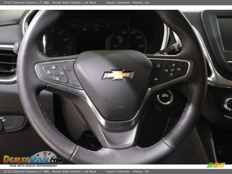 2018 Chevrolet Equinox LT AWD Mosaic Black Metallic / Jet Black Photo #7