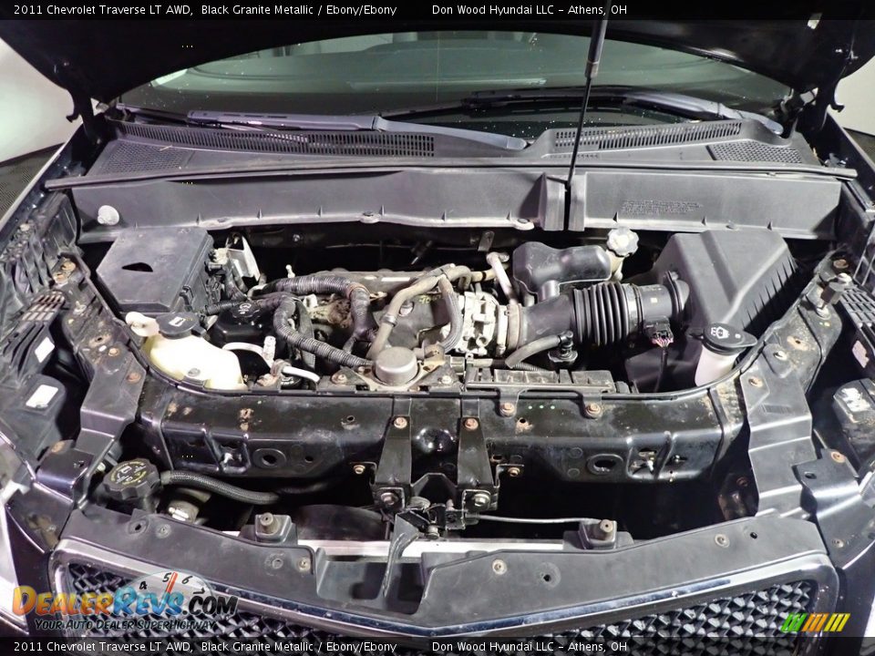 2011 Chevrolet Traverse LT AWD Black Granite Metallic / Ebony/Ebony Photo #6