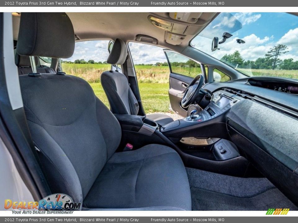 2012 Toyota Prius 3rd Gen Two Hybrid Blizzard White Pearl / Misty Gray Photo #29