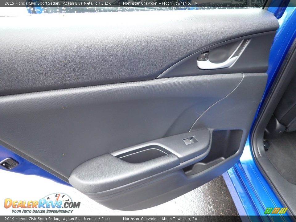 2019 Honda Civic Sport Sedan Agean Blue Metallic / Black Photo #23