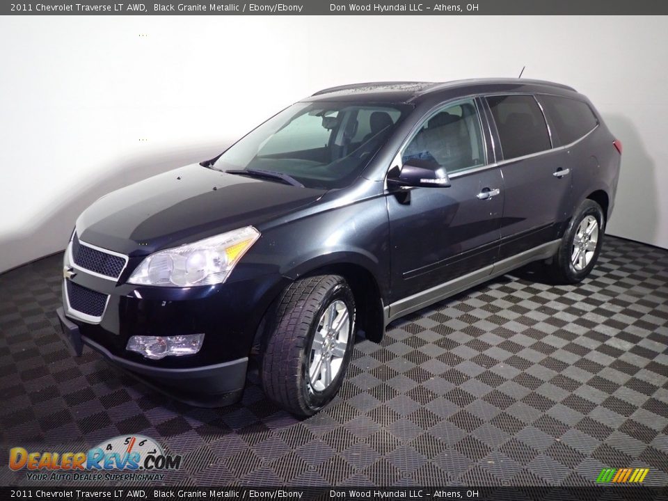 2011 Chevrolet Traverse LT AWD Black Granite Metallic / Ebony/Ebony Photo #8
