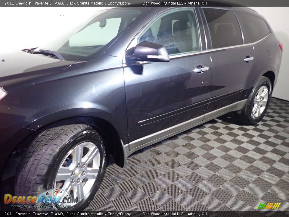2011 Chevrolet Traverse LT AWD Black Granite Metallic / Ebony/Ebony Photo #9