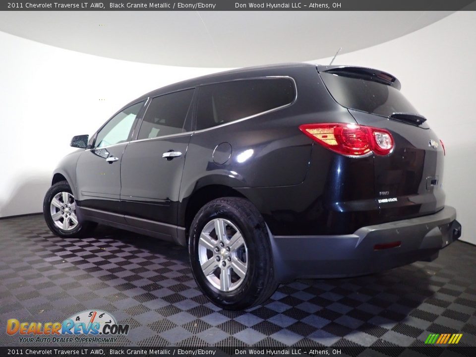 2011 Chevrolet Traverse LT AWD Black Granite Metallic / Ebony/Ebony Photo #11