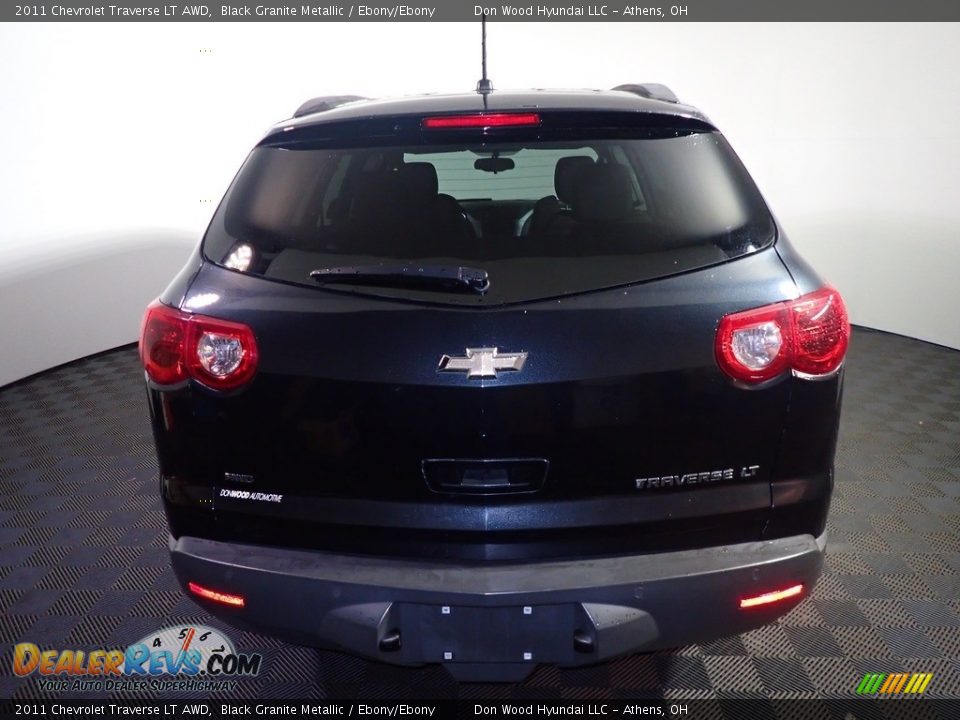 2011 Chevrolet Traverse LT AWD Black Granite Metallic / Ebony/Ebony Photo #12
