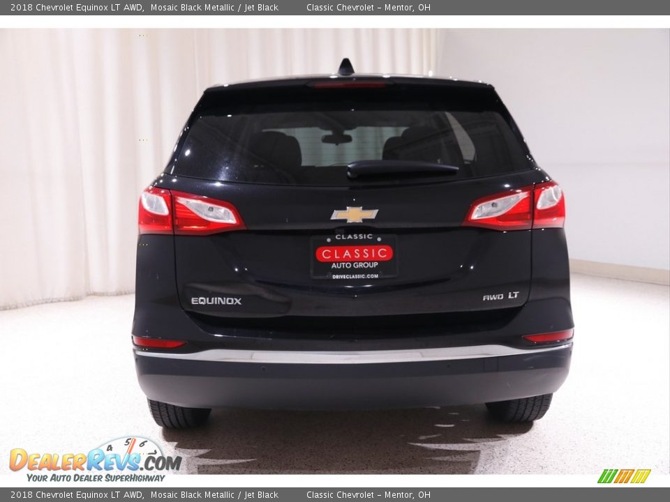 2018 Chevrolet Equinox LT AWD Mosaic Black Metallic / Jet Black Photo #16