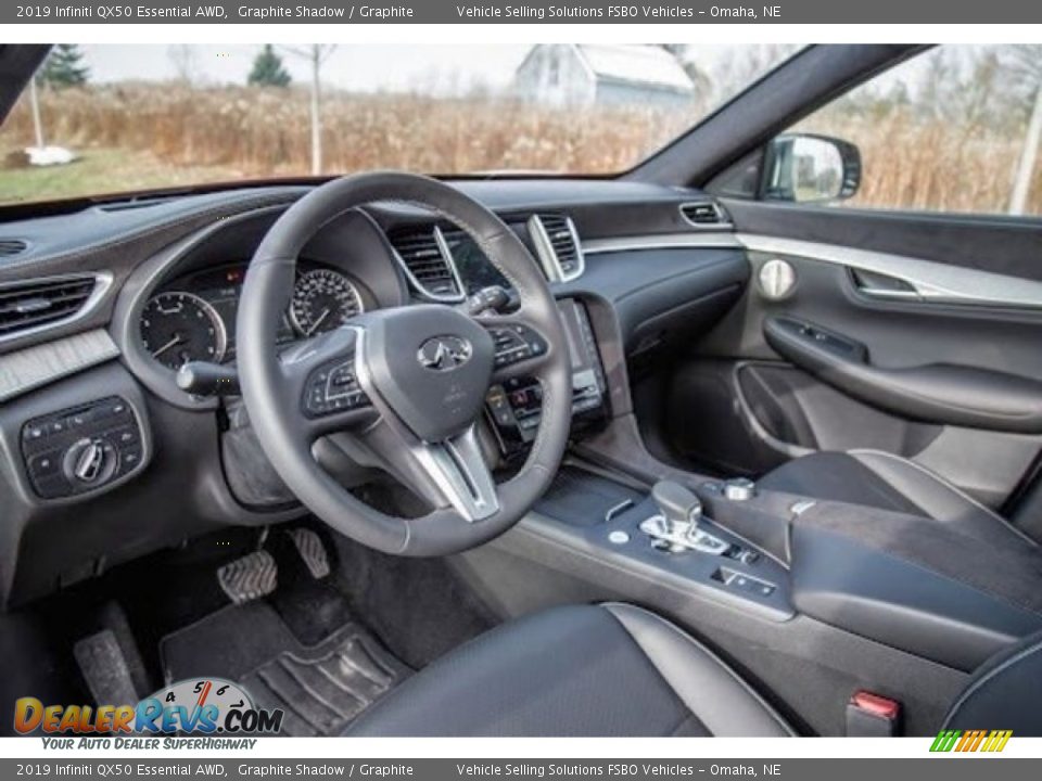 2019 Infiniti QX50 Essential AWD Graphite Shadow / Graphite Photo #2