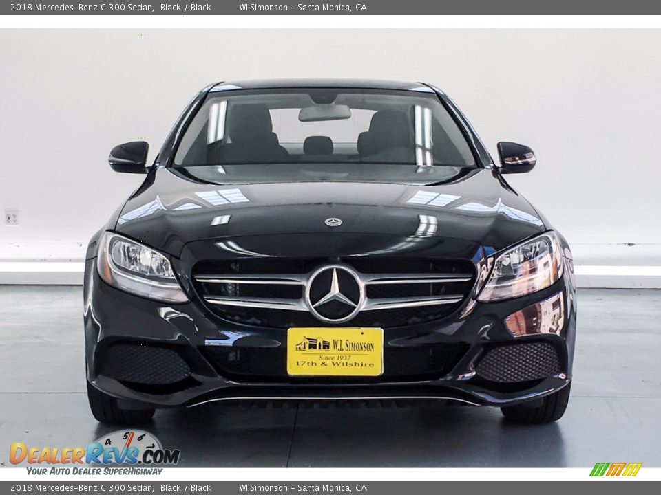 2018 Mercedes-Benz C 300 Sedan Black / Black Photo #2