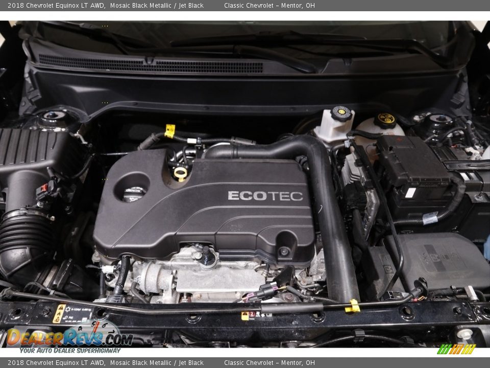 2018 Chevrolet Equinox LT AWD Mosaic Black Metallic / Jet Black Photo #17