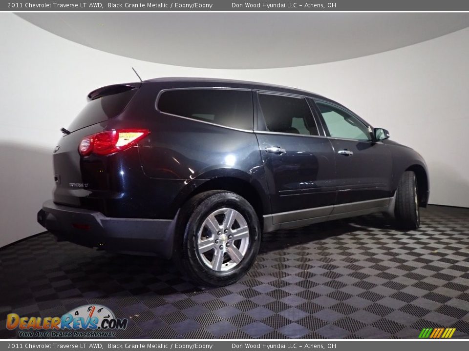 2011 Chevrolet Traverse LT AWD Black Granite Metallic / Ebony/Ebony Photo #15