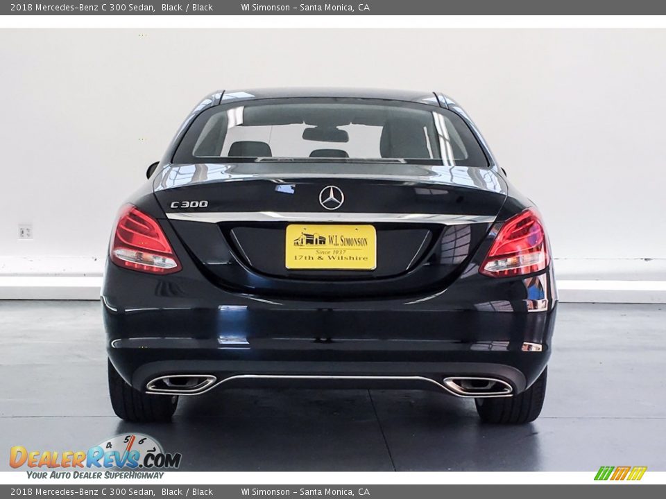 2018 Mercedes-Benz C 300 Sedan Black / Black Photo #3