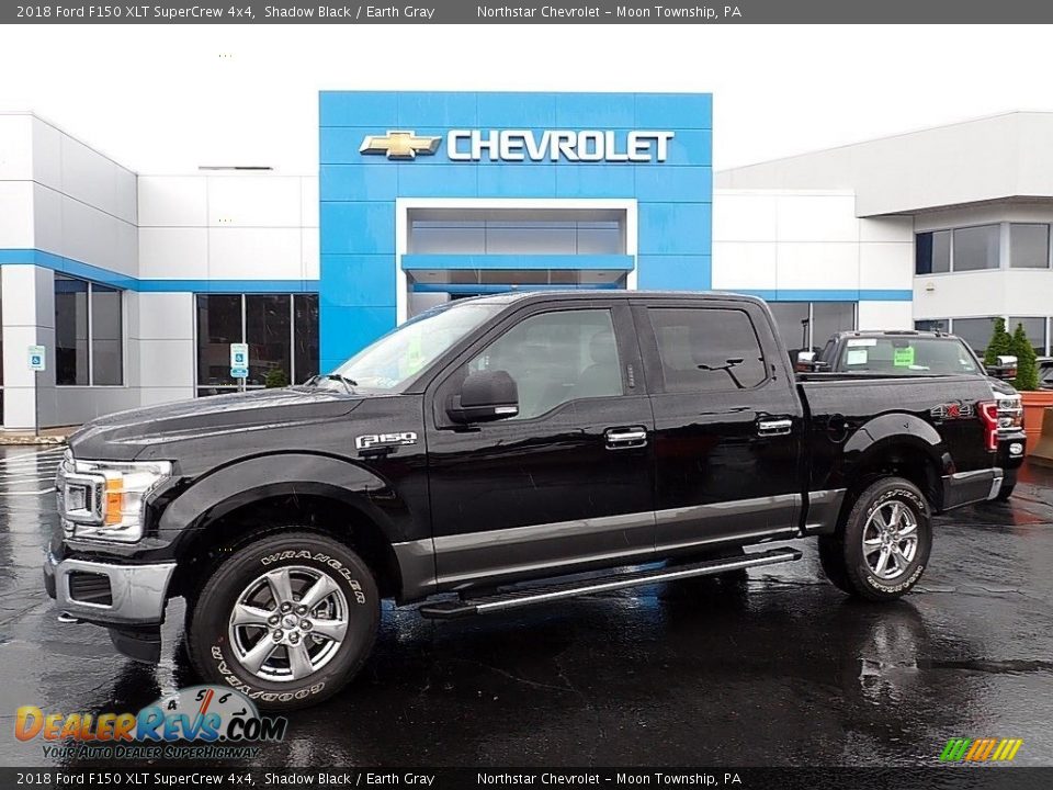 2018 Ford F150 XLT SuperCrew 4x4 Shadow Black / Earth Gray Photo #1