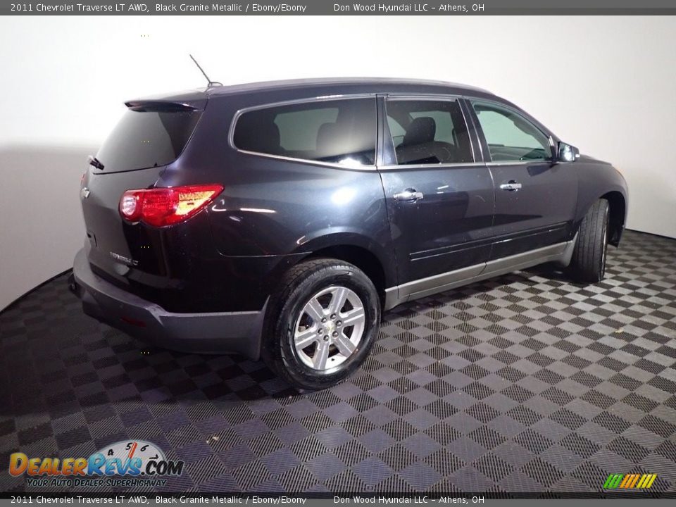 2011 Chevrolet Traverse LT AWD Black Granite Metallic / Ebony/Ebony Photo #16