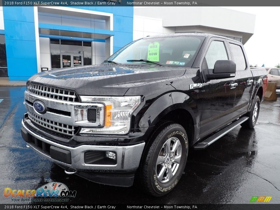 2018 Ford F150 XLT SuperCrew 4x4 Shadow Black / Earth Gray Photo #2