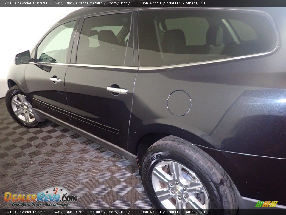 2011 Chevrolet Traverse LT AWD Black Granite Metallic / Ebony/Ebony Photo #17