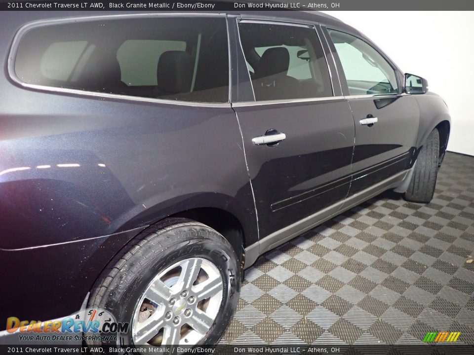 2011 Chevrolet Traverse LT AWD Black Granite Metallic / Ebony/Ebony Photo #18