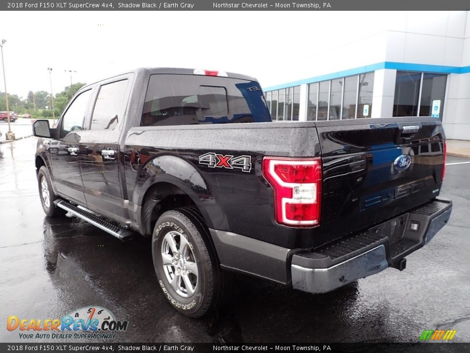 2018 Ford F150 XLT SuperCrew 4x4 Shadow Black / Earth Gray Photo #4