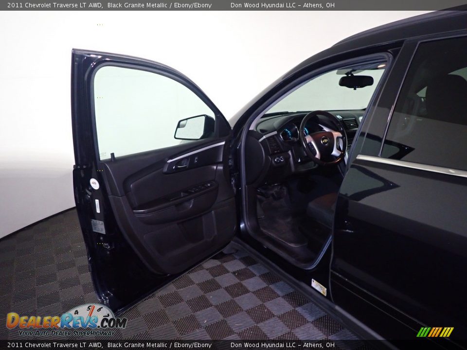 2011 Chevrolet Traverse LT AWD Black Granite Metallic / Ebony/Ebony Photo #19