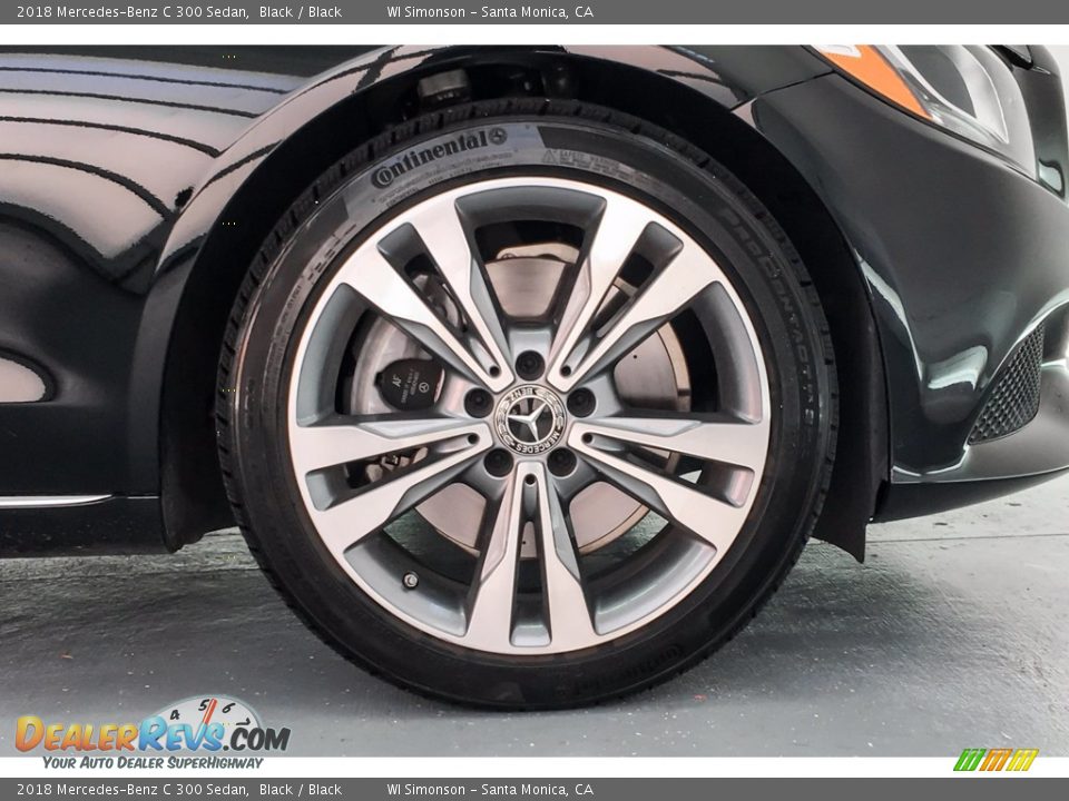 2018 Mercedes-Benz C 300 Sedan Black / Black Photo #8