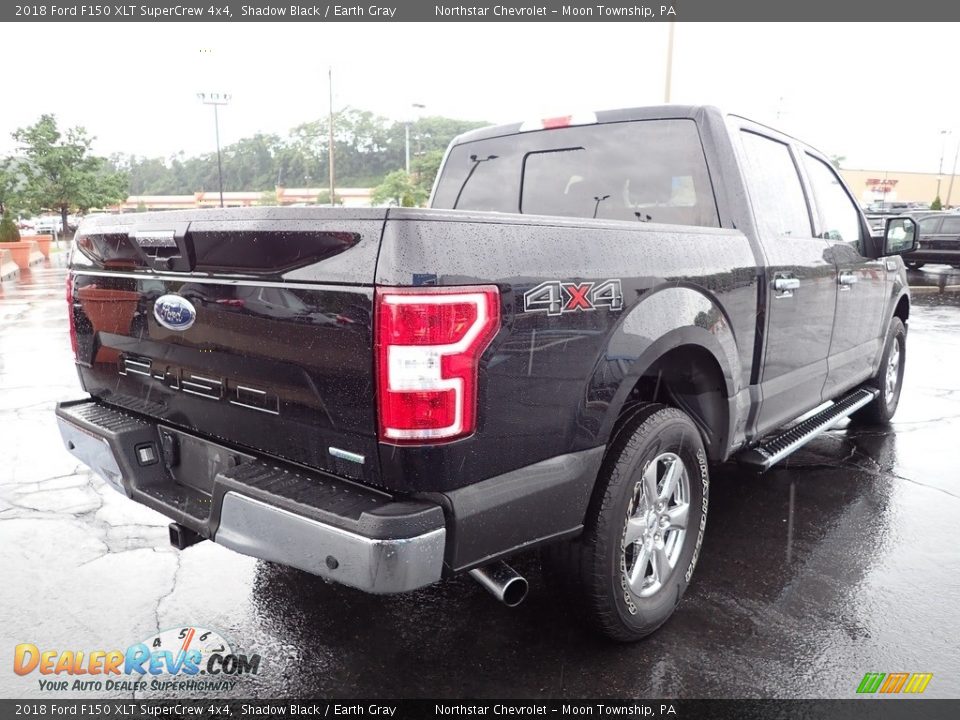 2018 Ford F150 XLT SuperCrew 4x4 Shadow Black / Earth Gray Photo #7