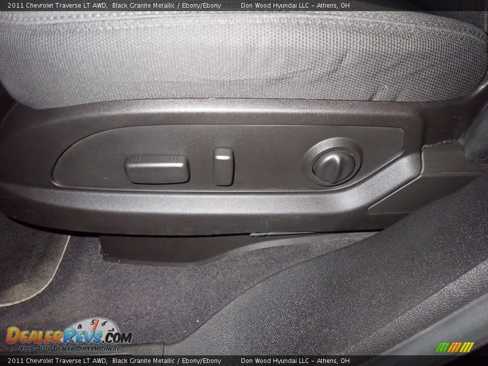 2011 Chevrolet Traverse LT AWD Black Granite Metallic / Ebony/Ebony Photo #22