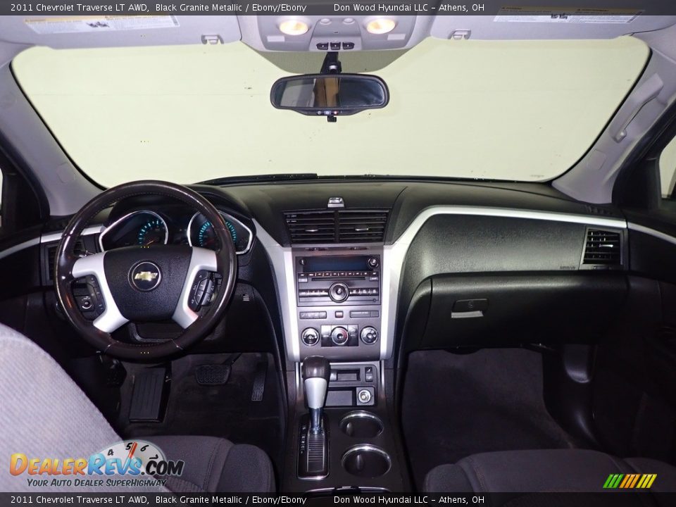 2011 Chevrolet Traverse LT AWD Black Granite Metallic / Ebony/Ebony Photo #23