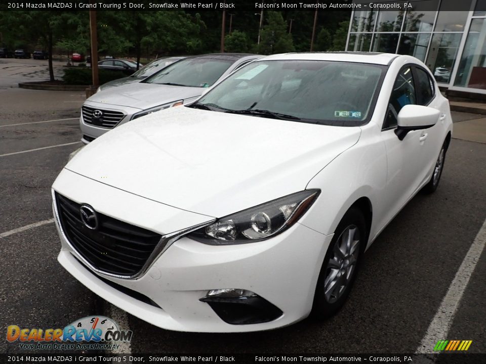 2014 Mazda MAZDA3 i Grand Touring 5 Door Snowflake White Pearl / Black Photo #1