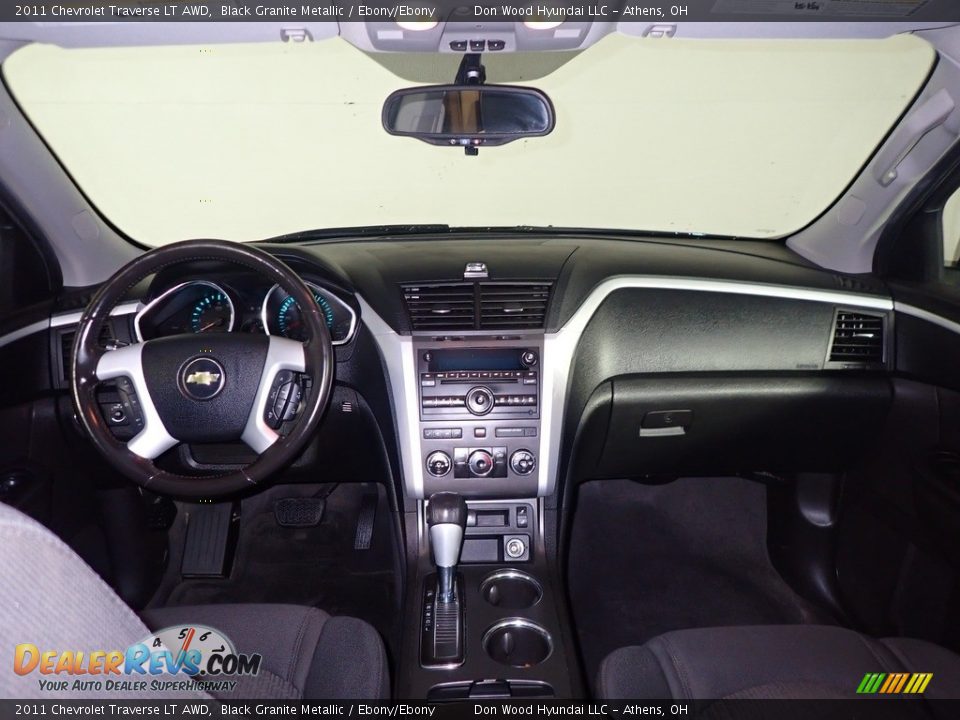 2011 Chevrolet Traverse LT AWD Black Granite Metallic / Ebony/Ebony Photo #24